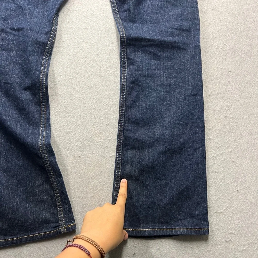Levis 527 Slim Bootcut Jeans Mens W30 L32 Dark Wash Denim Blue 05527-0698